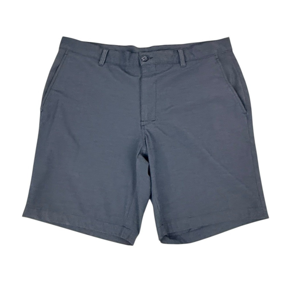 PGA Tour Perry Ellis Mens 36 Blue‎ Performance Golf Shorts Stretch Flat Front